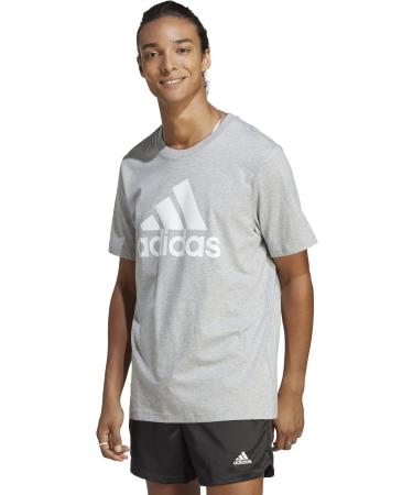 Buy adidas Men's Essentials Long Sleeve T-Shirt - Big Logo XL Medium Grey Heather | International Shipping Available - Buy Online on GoSupps.com