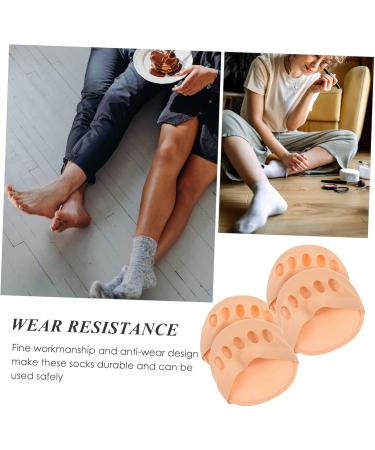 Buy 2 Pairs High Heels Forefoot Pad Toe Topper Invisible Liner Socks - Anti-Slip Summer Socks for Women & Girls - Buy Online on GoSupps.com