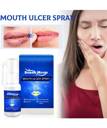 Mund Ulcers Spray - 30ml Mouth Spray for Gum Pain Relief | Refreshing Mint Taste | Fast-Acting Relief for Women and Men - Buy Online on GoSupps.com