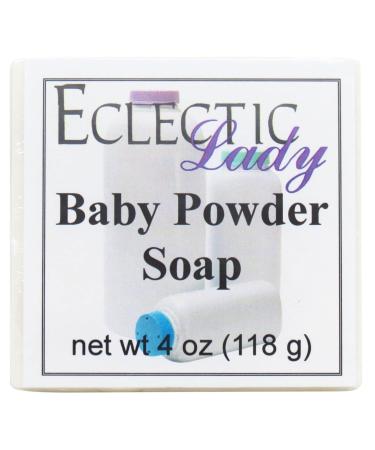 Baby Powder Glycerin Soap by Eclectic Lady 4 oz Bar