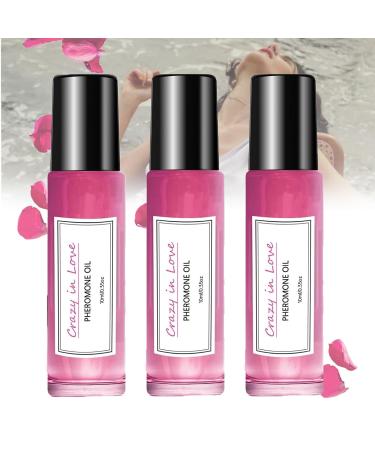 Crazy In Love Pheromone Oil Crazy In Love Roll On Oil For Women Pheromone Perfume For Women Crazy in Love heromone Perfume for Women Long-Lasting Portable Roll On Perfume (10ml 3) 10ml 3