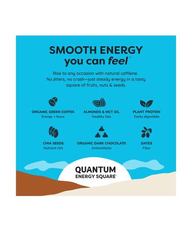 QUANTUM Cafe Mocha Almond Chip Energy Bar - 1.69 OZ | Energizing Snack - Buy Online on GoSupps.com