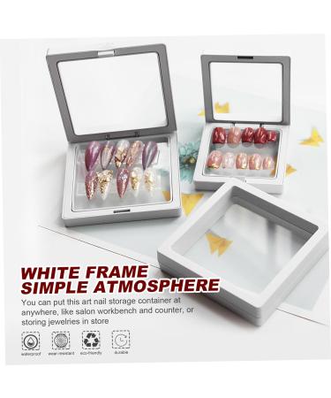 WOFASHPURET Acrylic Nail Tips Display Organizer Jewelry Display Stand 7x7cm White - Buy Online on GoSupps.com
