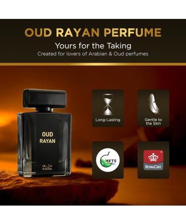 RAYAN Modern Oud Perfume for Men - Long Lasting Arabian Eau De Parfum 100mL (3.34 Fl oz) Grapefruit Cardamom & Lavender Fragrance with Sandalwood & Oud Ideal Gift for Thanksgiving & All Occasions - Buy Online on GoSupps.com