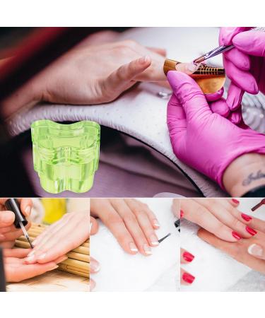 Beavorty Glass Crystal Dappen Dish with Lid Bowl Cup Nail Dappen Cup Nail Art Dappen Bowl Jewelry Bowl Manicure Brush Pen Tools Holder for Acrylic Liquid Powder Nail Green - Buy Online on GoSupps.com