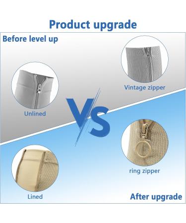 Valcatch Plus Size Zip Compression Stockings 25-30mmHg for Women & Men - Wide Calf Knit - International Shipping Available - Buy Online on GoSupps.com