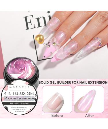 Makartt 15ml Builder Gel for Gel Nails - Non-Stick 3D Sculpting UV Glitter Nail Glue - Moondust Pearlescent for DIY Manicure - Buy Online on GoSupps.com