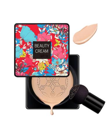 Consecutive Beauty Cream 2024 New Air Cushion CC Cream Foundation BB Cream Face Make Up Long-Lasting Matte Waterproof Moisturizing Concealer Beauty (Natural)