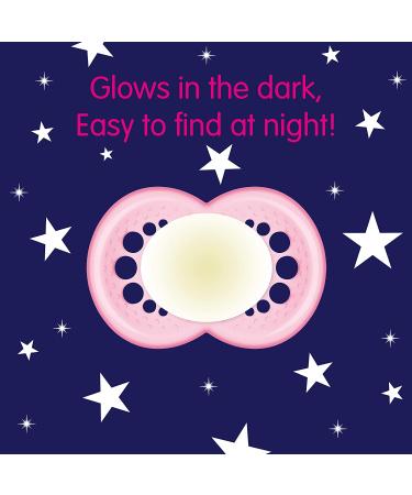 MAM Original Day & Night Baby Pacifier 3 Pack - Glows in The Dark - Boy 6-16 Months - Promotes Healthy Oral Development - Buy Online on GoSupps.com