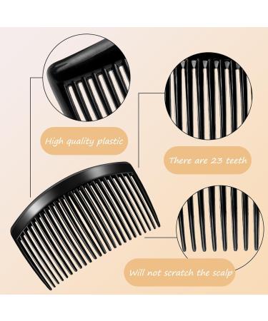 DHWEKU 6 Pieces Plastic Side Hair Twist Comb French Twist Comb Hair Clips with Teeth for Fine Hair Accessories Women Girls 3 Colours (23 Teeth) - Buy Online on GoSupps.com