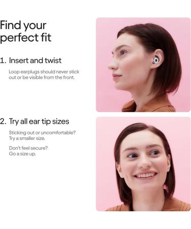 Loop Quiet 2 Plus Ear Plugs Ultra-Comfy Reusable Earplugs for Sleep Focus & Travel | 24 dB Noise Reduction | Flexible Protection Double Tips Violet - Buy Online on GoSupps.com