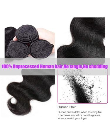 Drosuud Body Wave Human Hair Bundles 18 20 22 Inch - Brazilian Virgin 12A Hair Deals - Buy Online on GoSupps.com