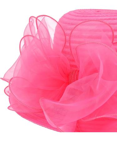 Lady Church Derby Dress Cloche Hat Fascinator - Rose Tea Party Wedding Bucket Hat - Buy Online on GoSupps.com