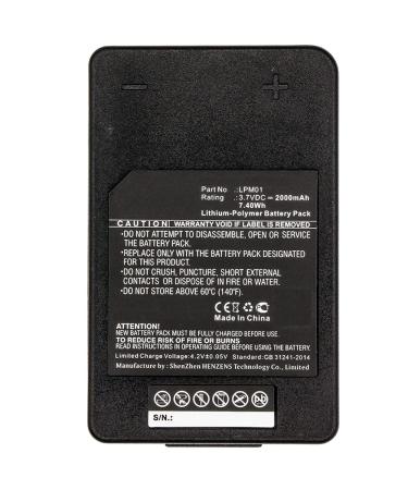 Synergy Digital Remote Control Battery Compatible with Autec LPM01 Remote Control (Li-Pol 3.7V 2000mAh) Ultra High Capacity Replacement for Autec LPM01 Battery
