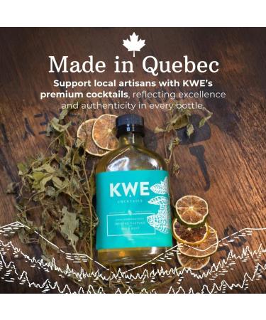 KWE Wild Mint Cocktail Syrup - 200ml | Canadian-Made Mixer for Cocktails & Mocktails | Refreshing Mint Ideal with Rum - Buy Online on GoSupps.com