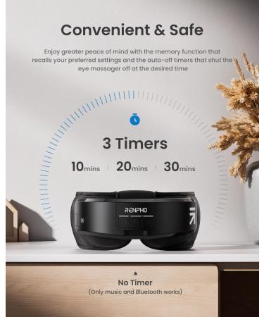 RENPHO Eye Massager - FSA HSA Eligible 2-in-1 Eyeris Shift with Bluetooth Sleep Mask for Eye Strain Relief 3 Pressures & Heats | Perfect Birthday Gift - Buy Online on GoSupps.com