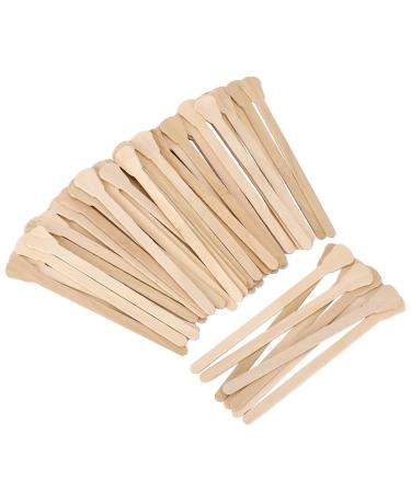 100 Pieces Eyebrow Wax Sticks Wood Craft Sticks Small Hair Removal Sticks Face Body Hair Removal Sticks Waxing Applicator for Face Eyebrows Leg