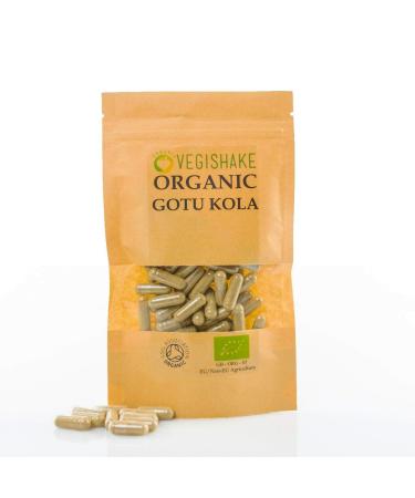Organic Gotu Kola HPMC Capsules 900mg Boost Brain Kidney Liver Heal Skin Care Vegan Halal Kosher (60 Capsules) 60 count (Pack of 1)