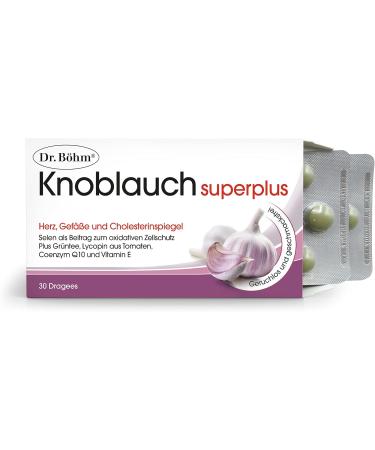 Buy Dr B hm Garlic Superplus Dragees - 30 Pcs | Immune Support & Heart Health | International Shipping - Buy Online on GoSupps.com