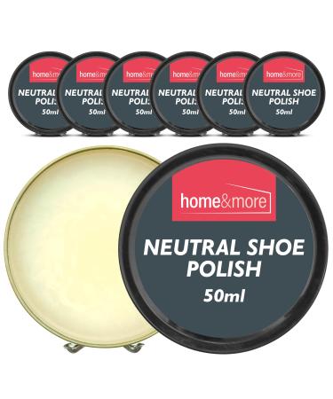 6pk 50ml Neutral Shoe Polish | Protect & Shine Wax Shoe Polish Neutral Leather Shoe Cream Neutral Neutral Shoe Cream Shoe Polish Clear Shoe Leather Cream Clear Shoe Polish Leather Shoe Wax Neutral