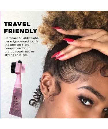 Knotless Kay Edge Buddy - Effortless Edge Control Tool for Sleek Edges - Gentle on All Hair Types - Travel-Friendly & Comfortable Grip - Pink Hair Care Essential - Buy Online on GoSupps.com