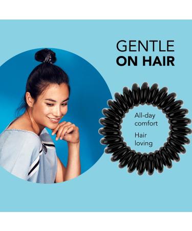 Invisibobble Power Strong Grip Hair Ring - True Black 5 Pack | Durable & Stylish Hair Accessories - Buy Online on GoSupps.com