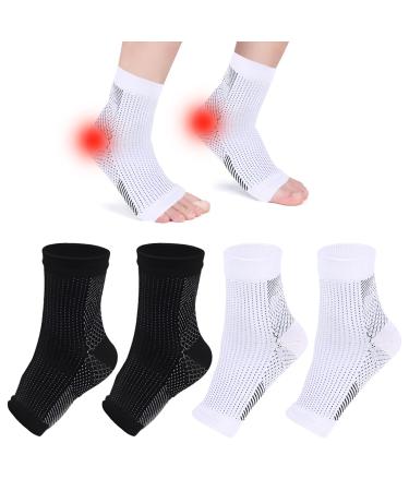 halit Neuropathy Socks 2 Pairs Ankle Support Socks Ankle Support For Sprained Ankle Functional Socks For Neuropathy For Neuropathy Pain Ligament Damage Sprained Ankle Weak