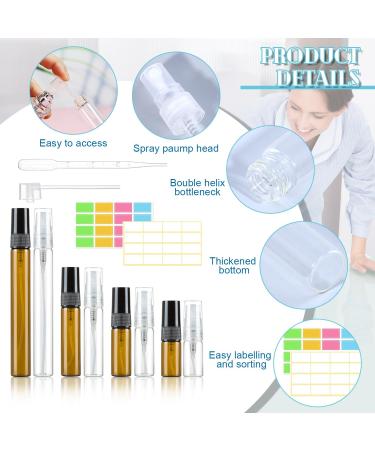 Dbuwqips 28 Pieces Travel Perfume Atomizer Perfume Holder Travel Refillable Travel Perfume Bottle Perfume Refillable for Perfume Dispensing Aromatherapy - Buy Online on GoSupps.com