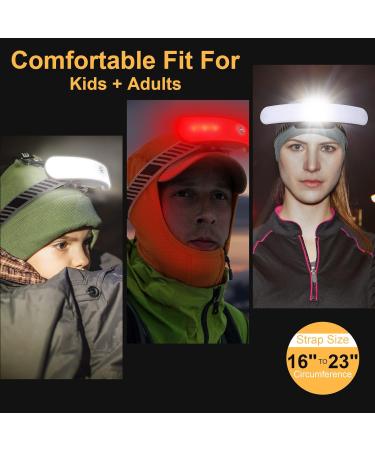 Rechargeable LED Headlamp 2 Pack | Bright Hands-free Head Light for Outdoor Activities | 6 Modes Adjustable Wide Beam | Red & White Light | Perfect for Hiking, Camping - Adults - Buy Online on GoSupps.com