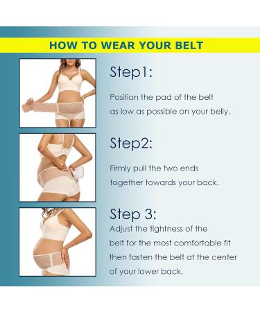 Maternity Belt Pregnancy Belly Band Plus Size Nude - Back Support & Pain Relief - Buy Online on GoSupps.com