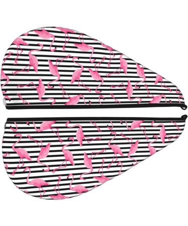 Hair Towel Wrap with Button - Quick Drying Towel Turban for Women (Flamingos) | Premium Hair Care - Buy Online on GoSupps.com