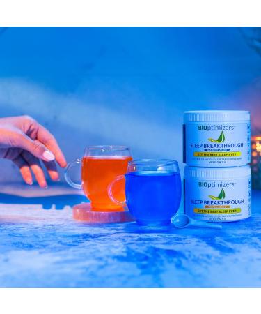 BIOptimizers Sleep Breakthrough 2.0 Natural Support Supplement | Calming Relief Aid Adults | Non Habit Forming | 202.5 g Powder Blue Berry Dreams Blueberry Dreams - Buy Online on GoSupps.com