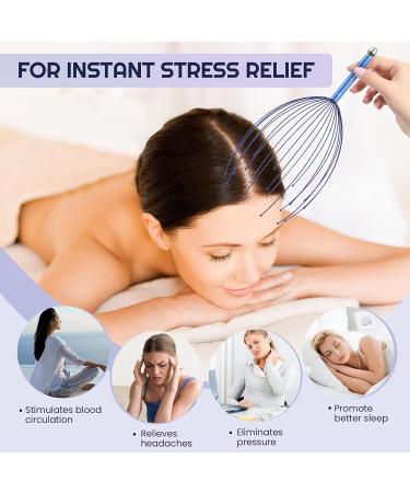 2-in-1 Head Massager & Acupuncture Device - 20-Finger Hand Massage for Deep Relaxation & Better Sleep | International Shipping Available - Buy Online on GoSupps.com