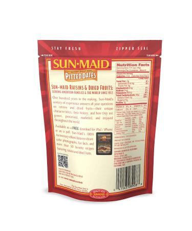 Sun-Maid California Pitted Dates 8 Ounce (Pack of 10) | Whole Natural Dried Fruit | No Sugar Added | Gluten Free | Non-GMO | Vegan & Vegetarian Friendly - Buy Online on GoSupps.com