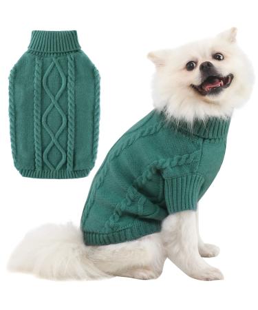 Pet cat dogs sweater winter warm dog cat sweater clothing pet sweater pet mantle puppy sweater pepeacockgreen xxl xxl pfau green