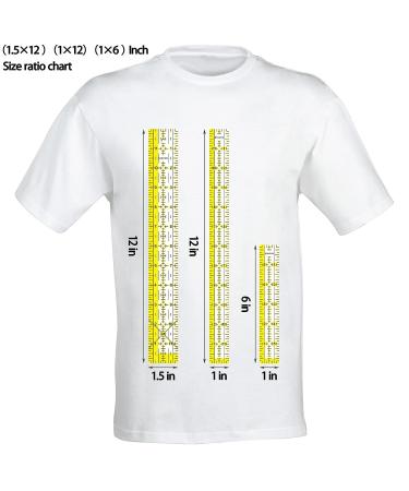 Acrylic Quilting Ruler Set - 7 Piece with Non Slip Rings - 50 Pieces Total - Various Sizes - A-Yellow 8 Set - Buy Online on GoSupps.com