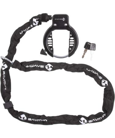 M-Wave Ringchain Frame Lock with Chain - Secure Black Bicycle Lock (One Size) | Shop Internationally - Buy Online on GoSupps.com