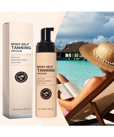  G n rique Self-tanning mousse 100 ml of natural sunless tanning mousse | Streak-free self-tanner for women and men | Lightweight and moisturizing formula for a smooth golden glow - Buy Online on GoSupps.com