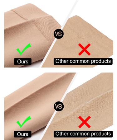 Buy Medical Compression Stockings 20-30 mmHg for Women & Men - Varicose Veins & Edema Support - XXL Black + Beige - Open Toe Sparkle Design - Buy Online on GoSupps.com