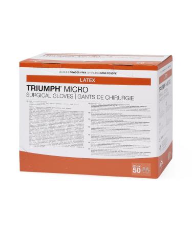Medline Triumph Micro White Latex Surgical Gloves Size 7.0 - Case of 200 - Buy Online on GoSupps.com