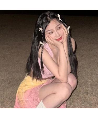 NUEAYMS 2Pieces Ribbon Bow Hair Clip Hair Barrette Hair Bow Headpieces Winter Bow French Barrette Headwear Hair Accessories Rose Pink - Buy Online on GoSupps.com