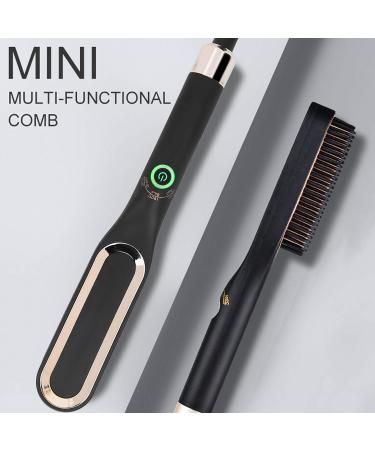 2-in-1 Heated Beard Brush & Straightener - Fast Styling & Grooming for Men | Beard Glids Comb (EU) - Buy Online on GoSupps.com