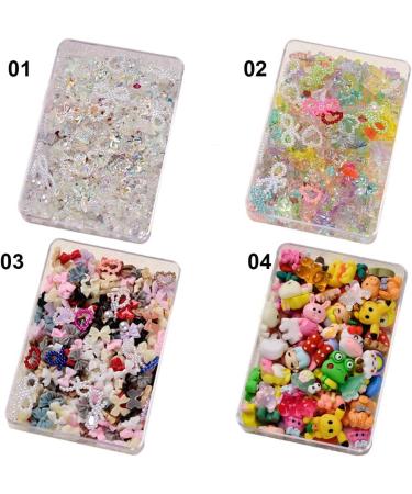 Manicure Rhinestones Cartoon Kawaii Accessories Butterfly-shape 3D Special Design Bear Nail Decoration(03) - Buy Online on GoSupps.com