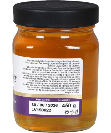 450 g Raw Lavender Blossom Bee Honey - Buy Online on GoSupps.com