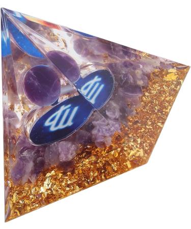 Orgone Pyramid Chakra Resin Healing Meditation Power Stone Pyramid for Positive Energy (Virgo) - Buy Online on GoSupps.com