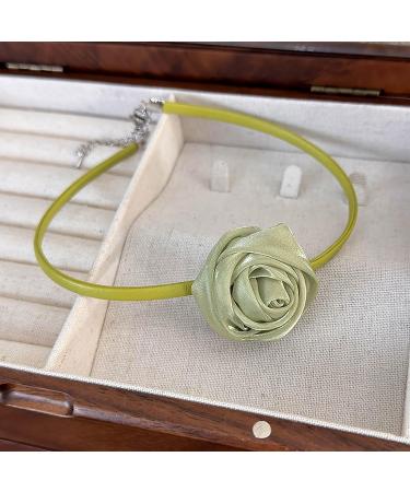 Buy OralGos Rose Petal Necklace - Vintage Camellia Flower Clavicle Chain Jewelry with Adjustable Straps in Purple - International Shipping Available - Buy Online on GoSupps.com