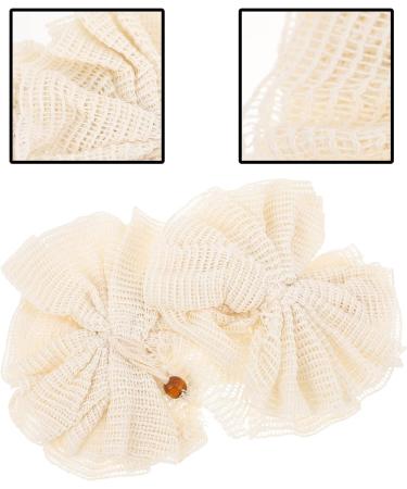 Buy 2 Pack Soft Bath Sponge Gloves | Reusable Mesh Loofahs & Body Scrubber | Exfoliating Shower Essentials | Ideal Christmas Gift (Beige - Buy Online on GoSupps.com