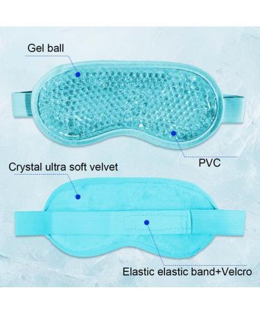 AYVRUOP Eye Mask Cooling Mask Face Cooling Mask for Migraines Headaches Swollen Tired Eyes Dark Circles Sinus Pain Ice Eye Mask (Blue) - Buy Online on GoSupps.com