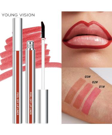 Liquid lip peel-off lip stain remover 3x ratio waterproof lip moisturizer seamless application long-lasting cosmetic lip alignment makeup vibrant tint - Buy Online on GoSupps.com