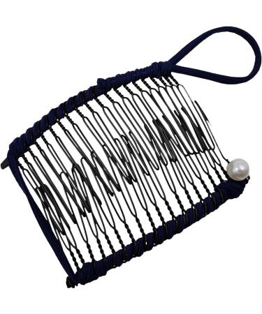 Banana Clips Hair for Thick Hair - Fixing Hair Holder Clip | Clincher Combs Metal Banana Combs for Any Hair Type Hair Accessories for Women Girls Cle-ca Navy Blue - Buy Online on GoSupps.com